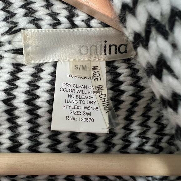 Aniina Knit Handkerchief Cut Open Sweater, Belted Size Large - Picture 3 of 9